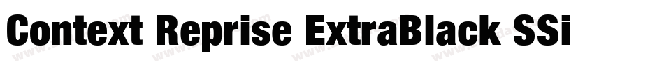 Context Reprise ExtraBlack SSi Extra Black字体转换